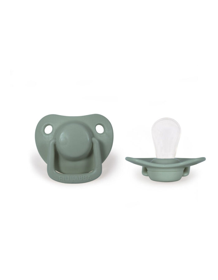 Sucette anatomique en silicone - pack de 2 - Taille 0-6m (Filibabba) – Image 2
