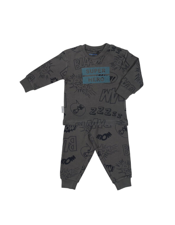 Pyjama  Super Hero - Gris (Frogs and dogs)