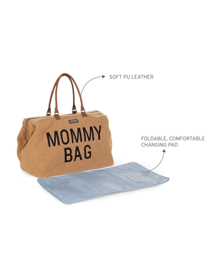 MOMMY BAG SAC A LANGER - TEDDY BRUN (Childhome) – Image 3