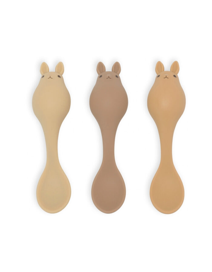 Lot de 3 cuillères bunny - rose (KongesSlojd)