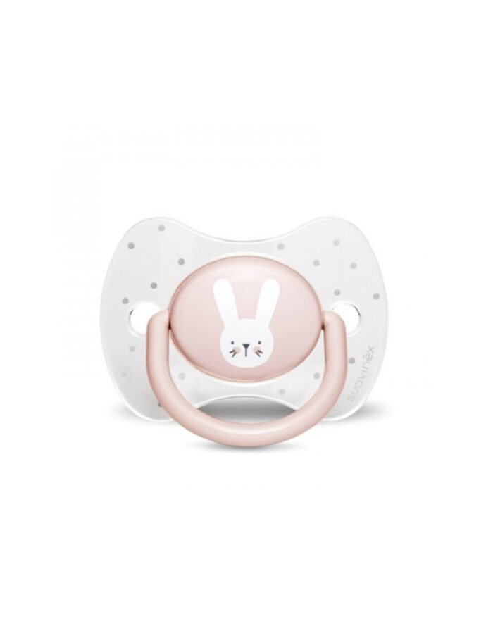 SX - HYGGE - SOOTHER - SILI. - REVERSIBLE  - PINK RABBITS (Suavinex)