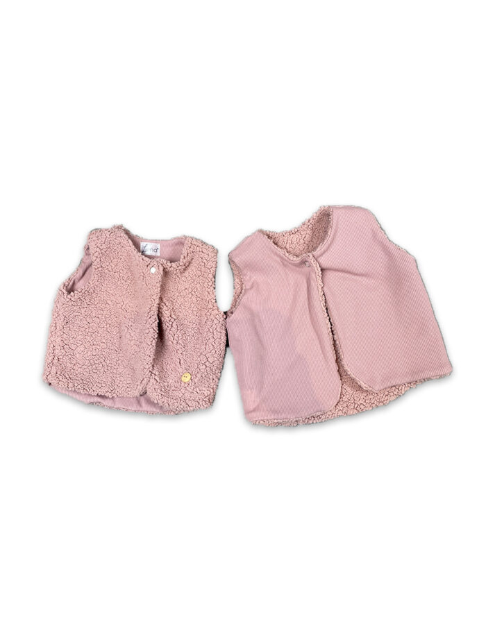 Veste réversible vieux rose (Liena)