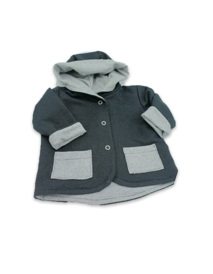 Veste sweat noire avec sacs (Liena)