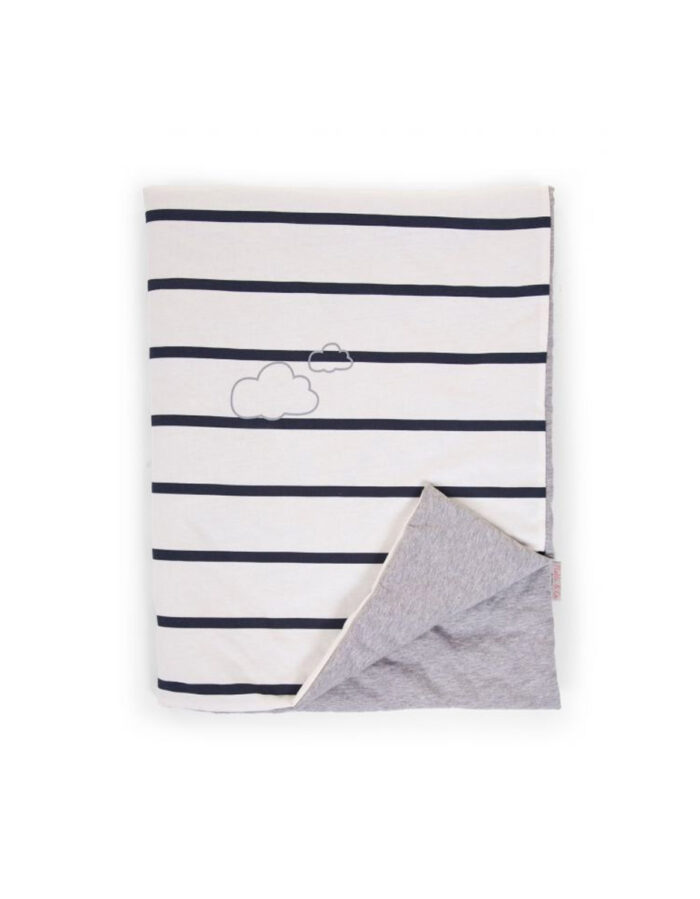 COUVERTURE DE BÉBÉ - 80X100 CM - JERSEY - MARIN (Childhome)