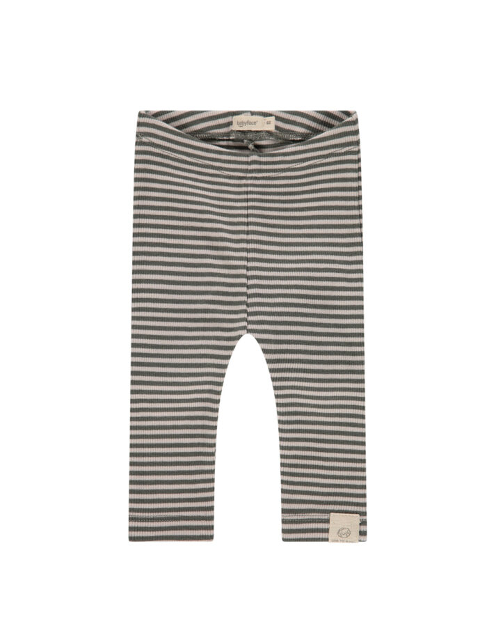 Pantalon bébé ligné Kaki (Babyface)