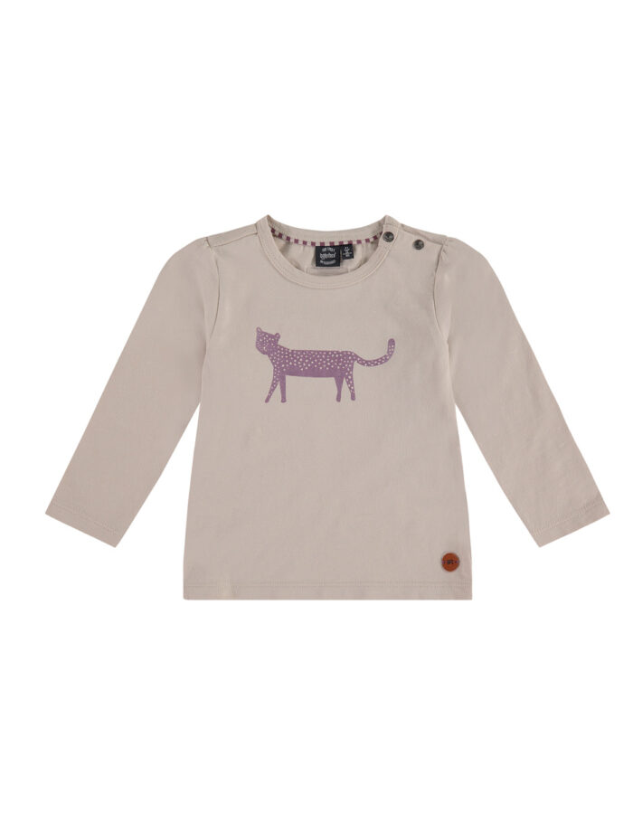 T-shirt longue manche  fille beige (Babyface)