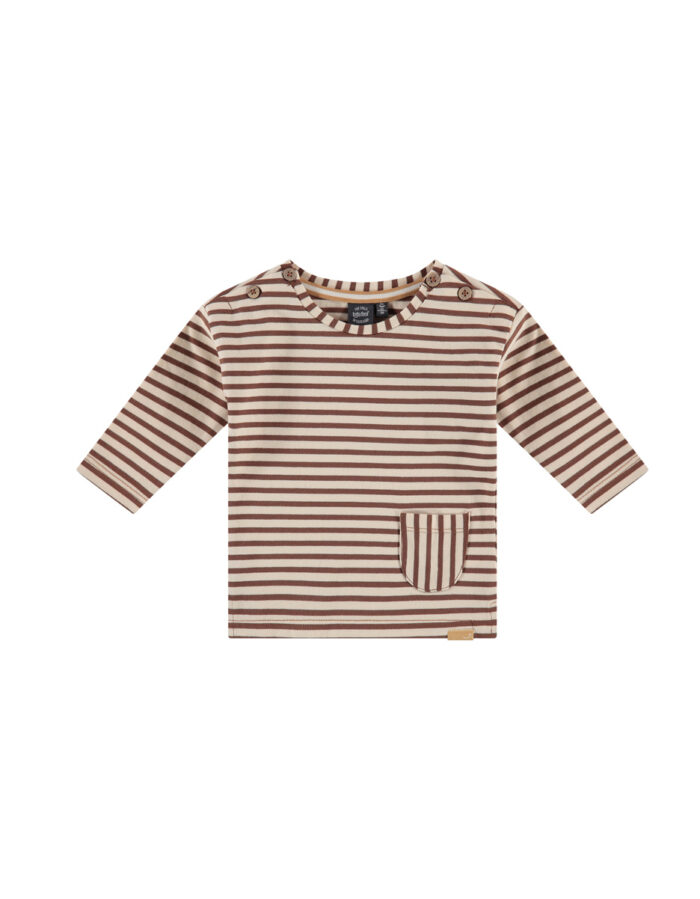 T-shirt longue manche bébé ligné (Babyface)
