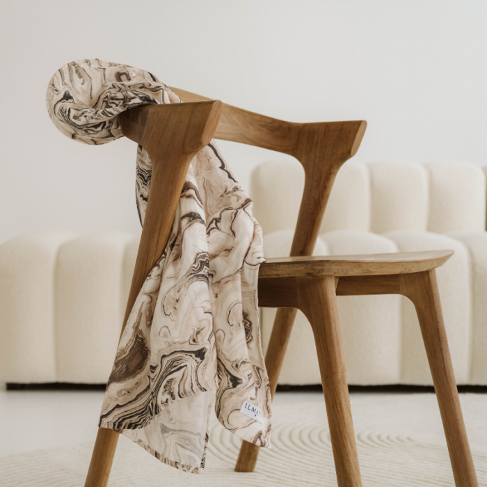Cap d'allaitement Marbré Beige (Ilmaha) – Image 3