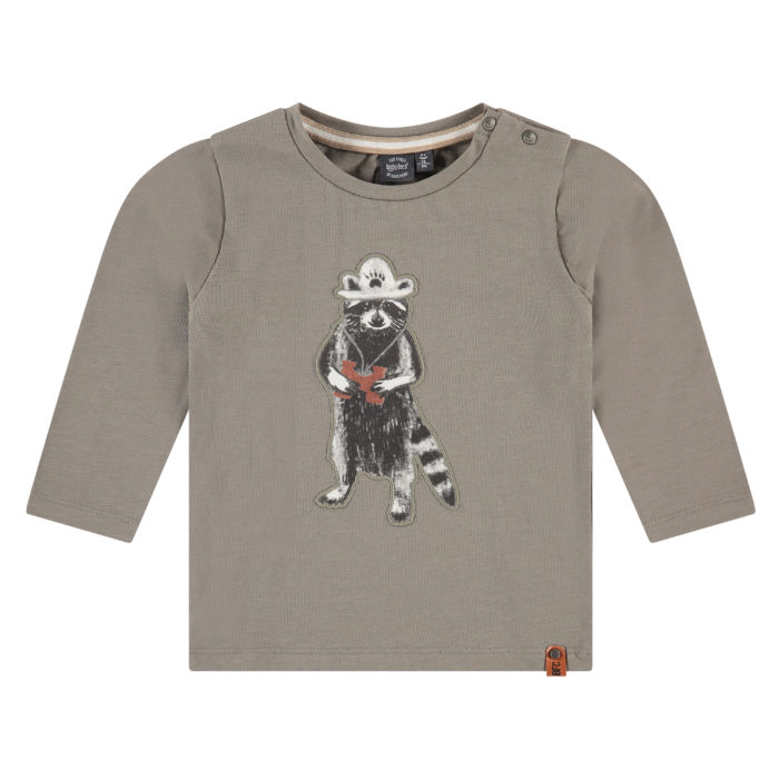 T-shirt longues manches garçon kaki (Babyface)