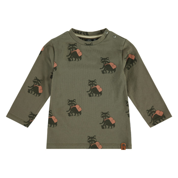 T-shirt longues manches garçon taupe (Babyface)