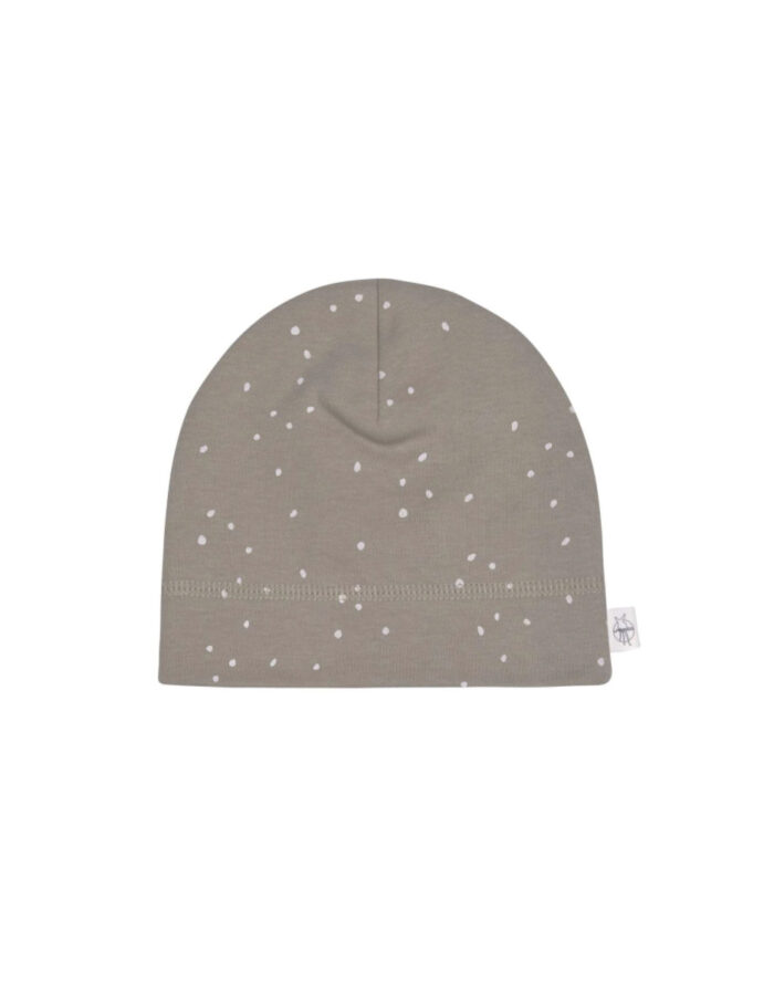 Bonnet Interlock GOTS Sprinkle taupe (Lassig)