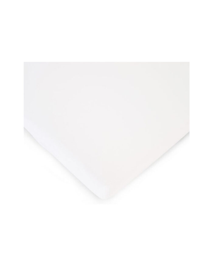 DRAP HOUSSE LIT BÉBÉ - 60X120 CM - JERSEY - BLANC (Childhome)