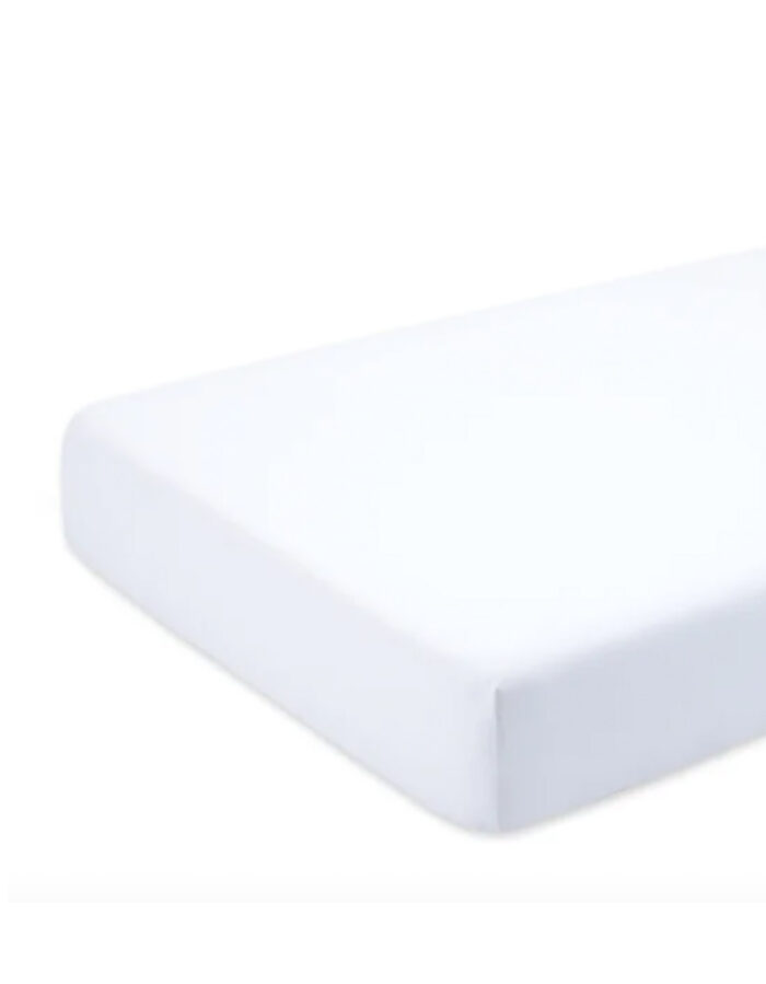 DRAP HOUSSE LIT 60x120cm blanc jersey (Bemini)