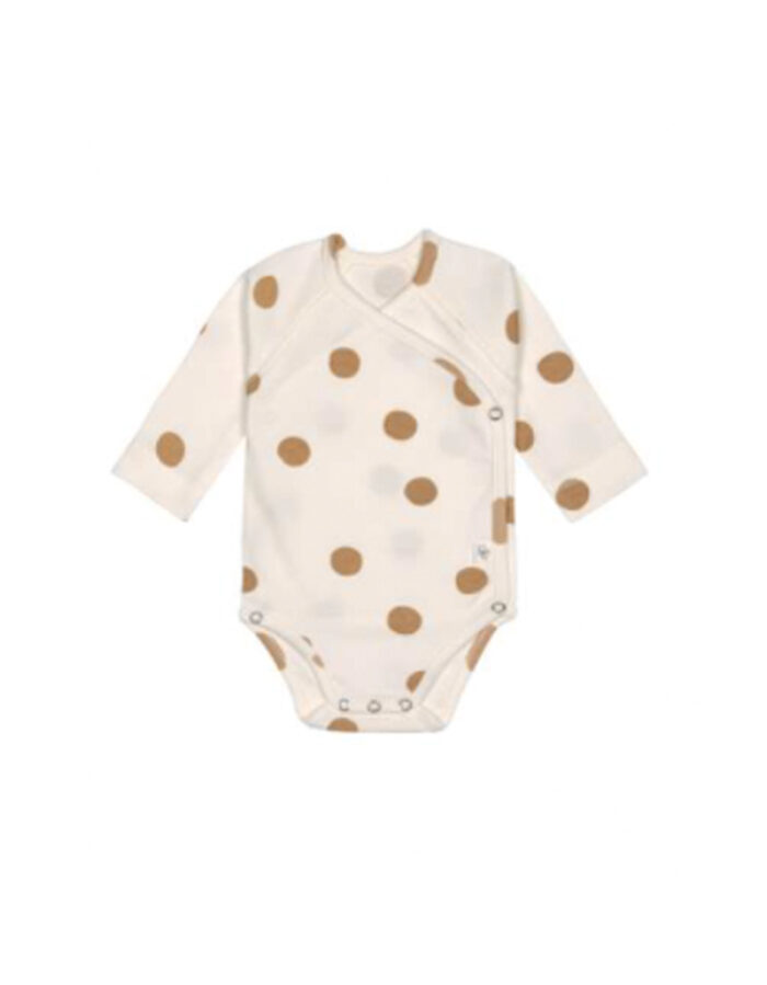 Body manches longues Big dots blanc cassé (Lassig)