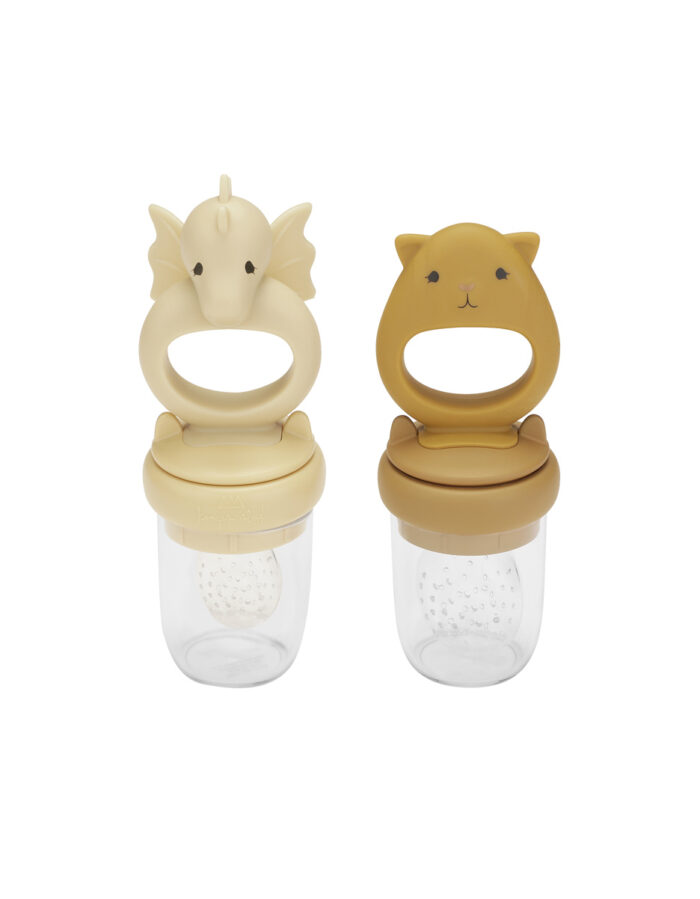 Lot de 2 sucettes d’alimentation fruits  Limonade/Honey Mustard (KongesSlojd)
