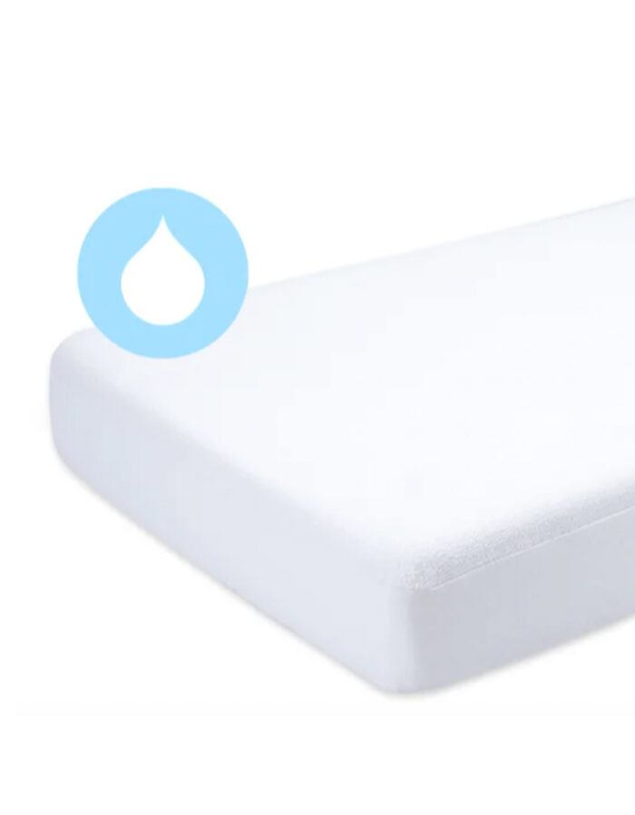 PROTEGE-MATELAS BERCEAU 40x90cm white terry + enduction (Bemini)