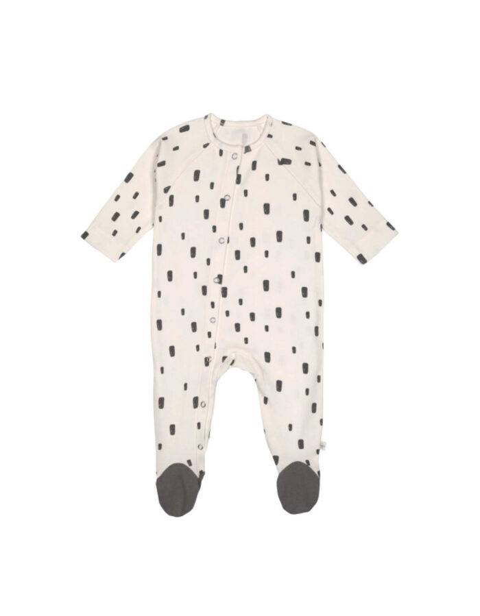 Pyjama Bébé GOTS Bricks blanc cassé (Lassig)