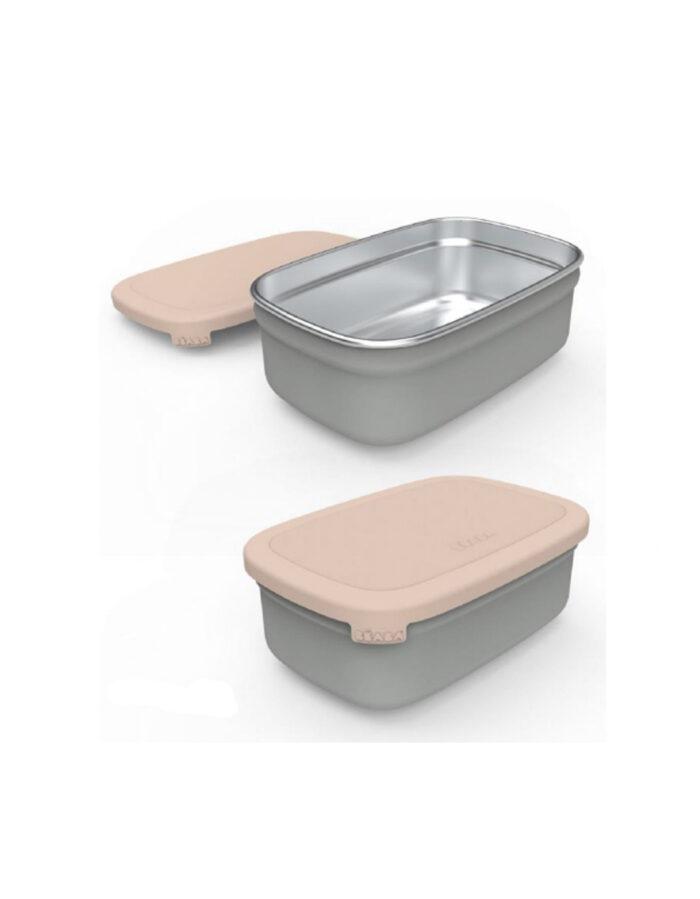 LUNCH BOX POWDER GREY/PINK (Béaba)