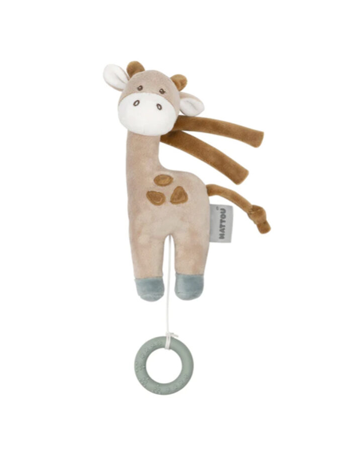 Peluche Musicale Girafe Axel Et Luna - Green - 20 Cm (Nattou)