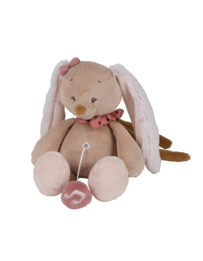 Peluche Musicale Lapin Sasha Et Pauline - Beige - 20 Cm (Nattou)