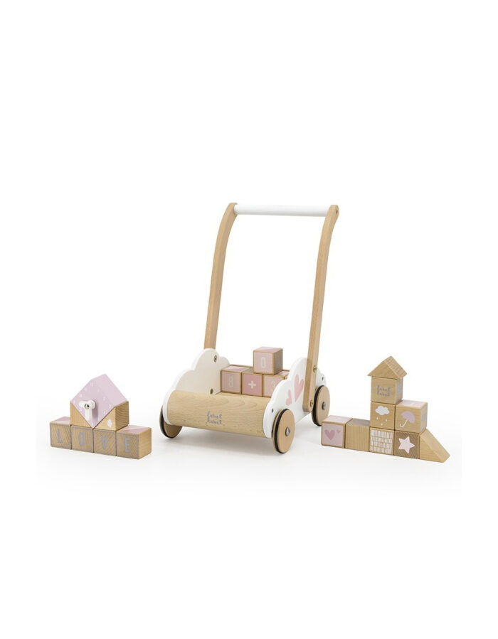EDUCATIONAL BABY WALKER - ROSE (LABEL)
