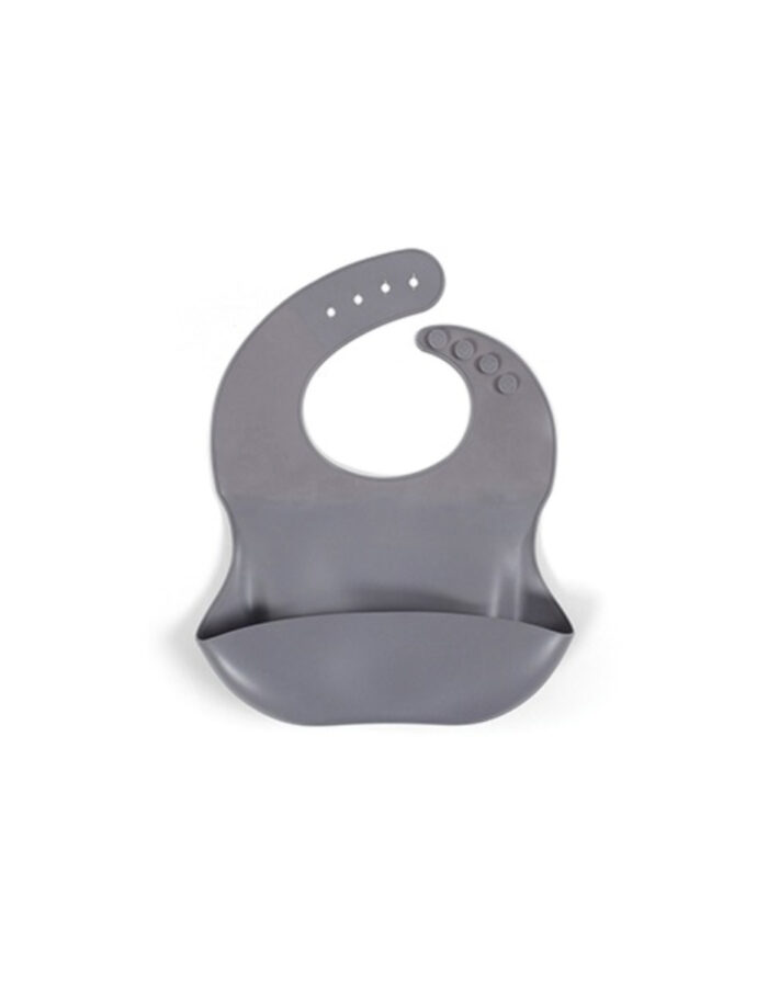 Bavoir Silicone gris clair (Filibabba)