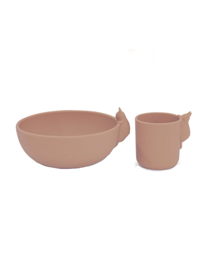 Bol et tasse lapin - Blush (KongesSlojd)