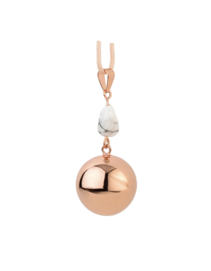 Bola de grossesse Or rose avec pierre marbre (Bola)