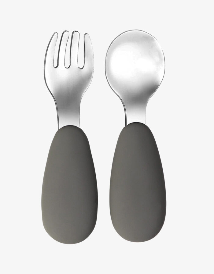 Couverts silicone Olive Gray (Tryco)