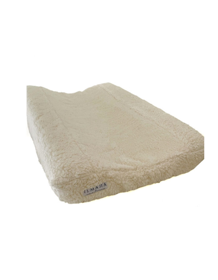 Housse de coussin à langer teddy écru (Ilmaha)