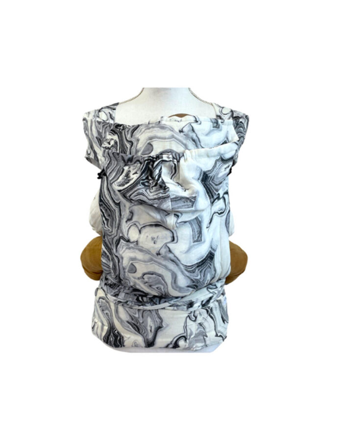 Mei Tai Porte-bébé  marbré gris(Ilmaha)