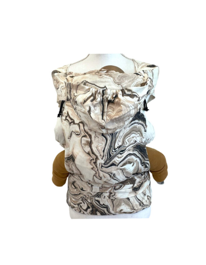 Mei Tai Porte-bébé marbré beige (Ilmaha)