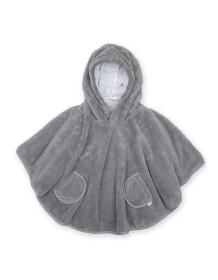 PONCHO DE VOYAGE 9-36m  softy+jersey gris (Bemini)