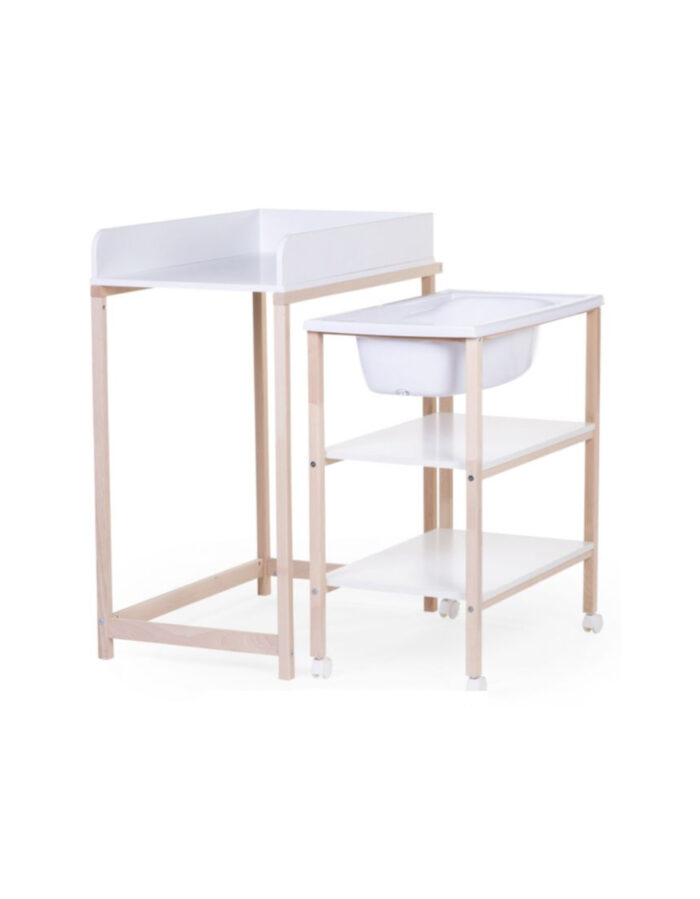 TABLE A LANGER - BAIGNOIRE + ROUES (Childhome)