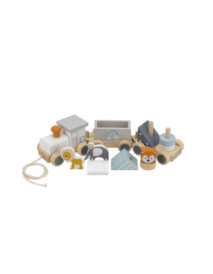 Train d'animaux en bois (Tryco)