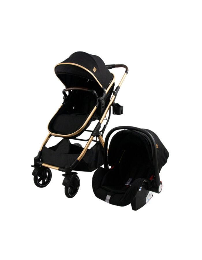 DING - JUNA ROSE/BLACK 3-IN-1 POUSSETTE (Ding)