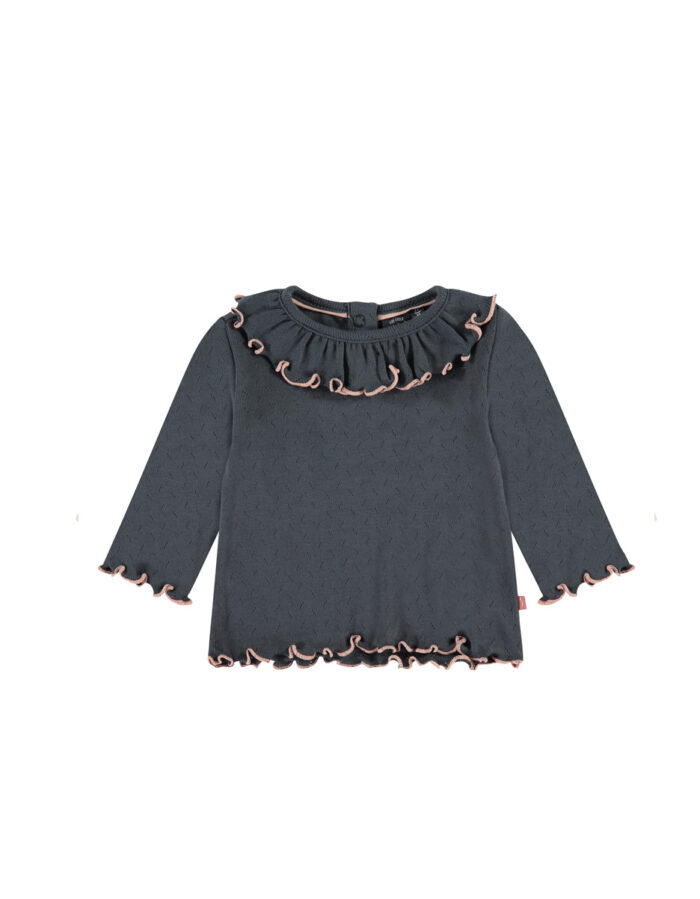 T-shirt longues manches bébé fille - anthracite - (Babyface)