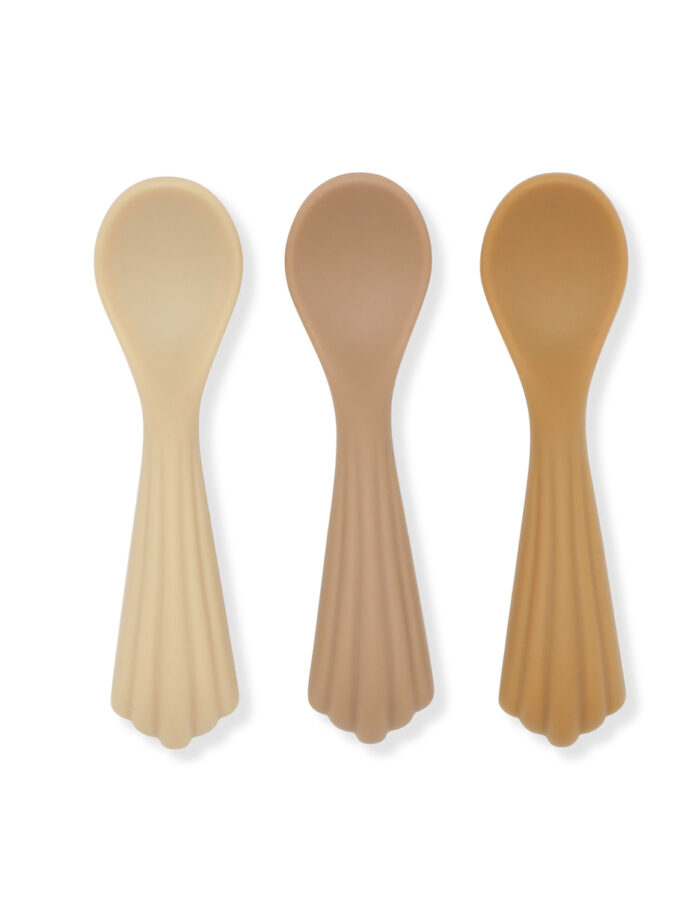 Lot de 3 cuillères silicone shell (KongesSlojd)