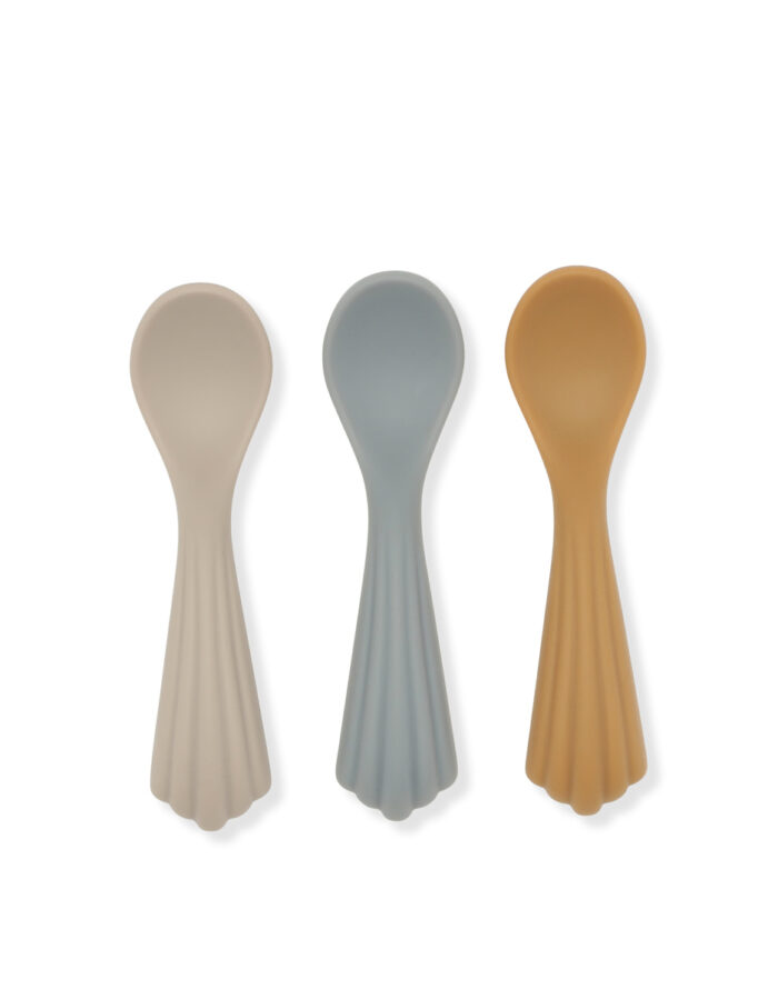 Lot de 3 cuillères silicone warm grey (KongesSlojd)