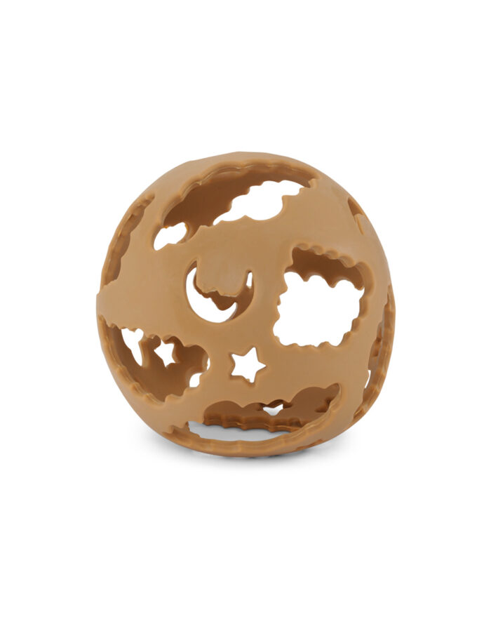 balle d’éveil en silicone - brown (Konges Slojd)