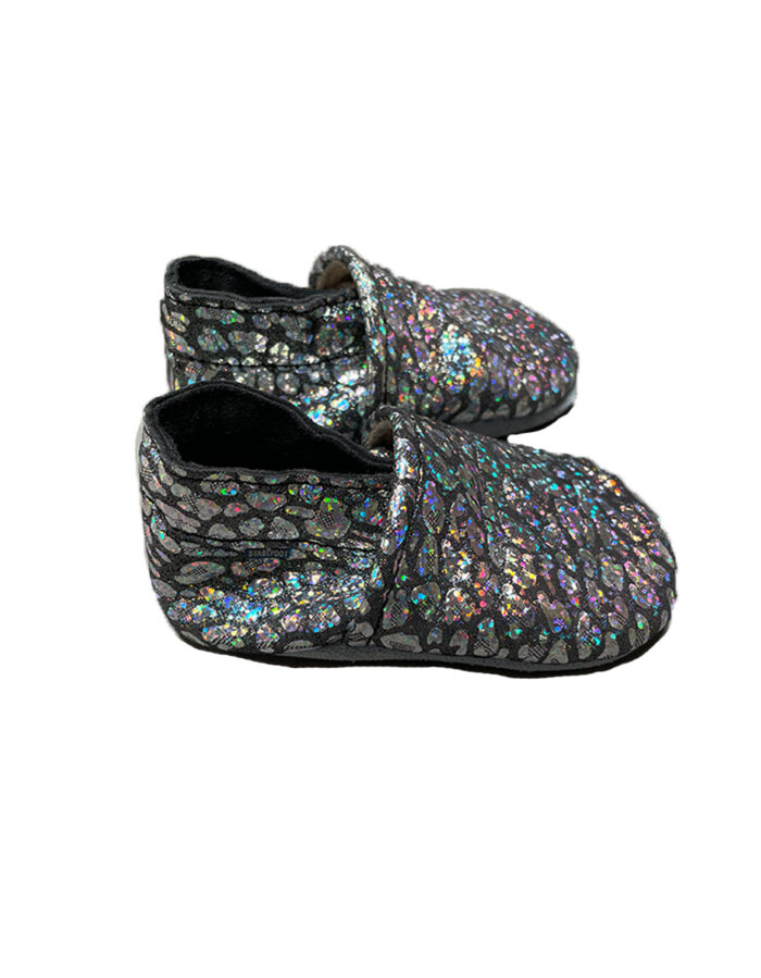 Chausson paillettes black rainbow (Stabifoot)