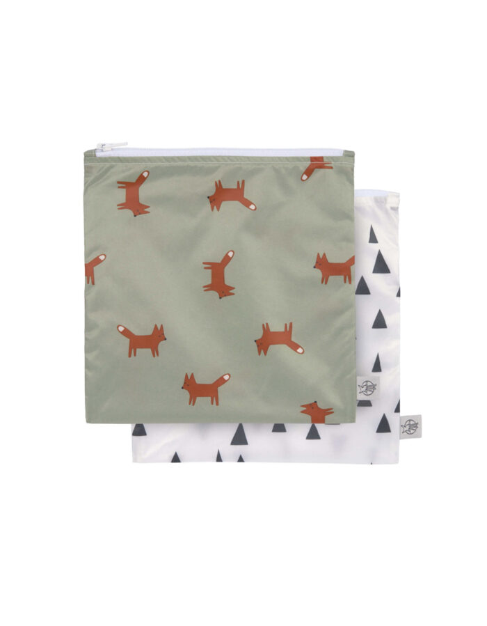 Pochettes à snack (2 pcs), Little Forest Renard (Lassig)