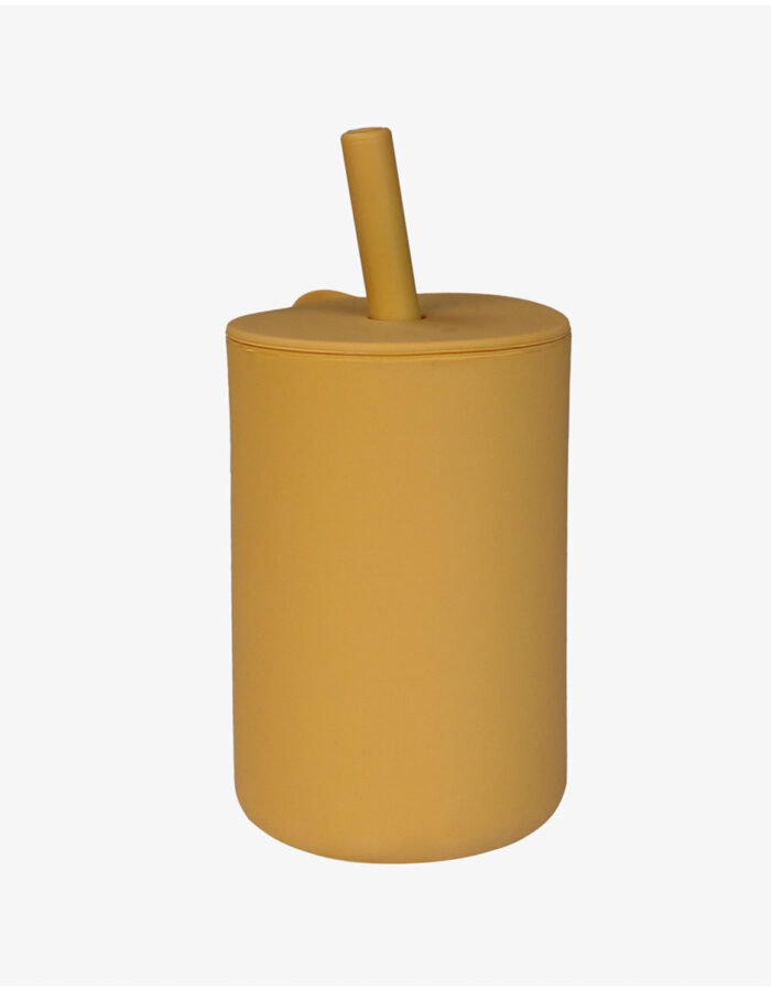 Tasse paille silicone Honey Gold (Tryco)