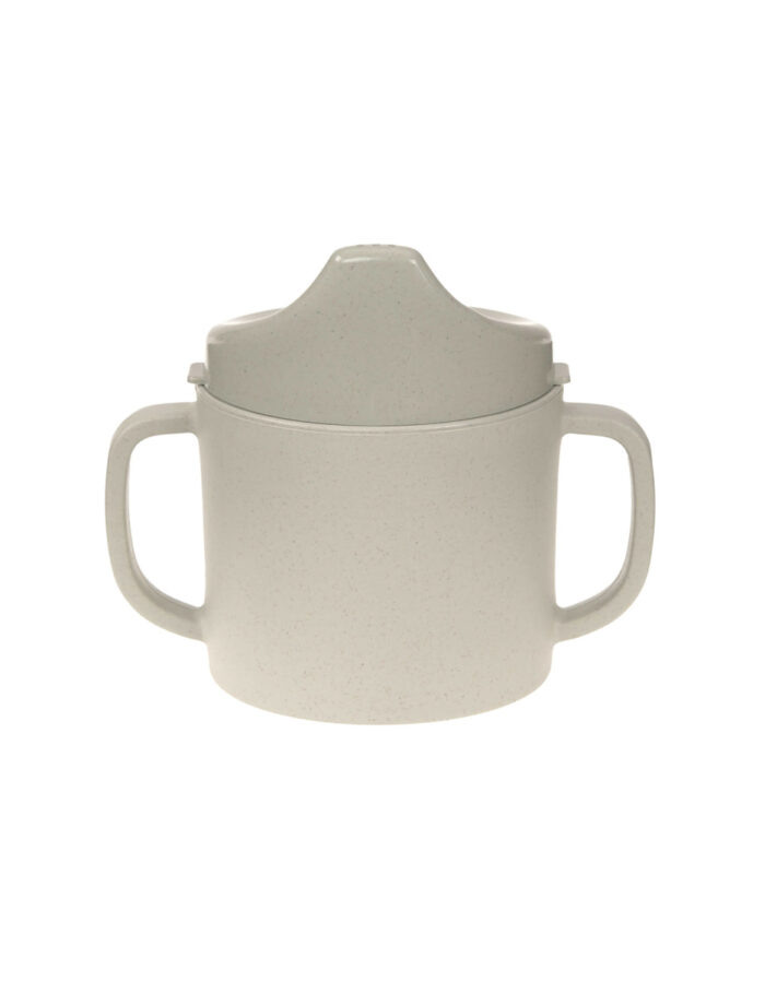 Tasse d'apprentissage uni gris chaleureux (Lassig)