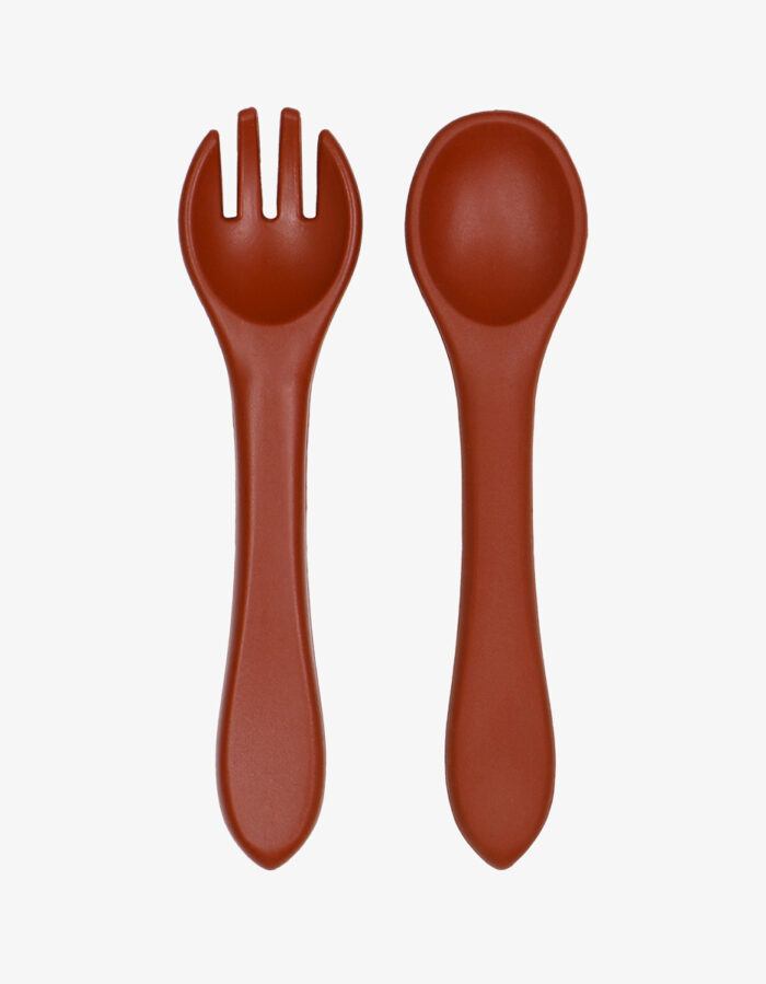 Couverts silicone Dark Rust  (Tryco)