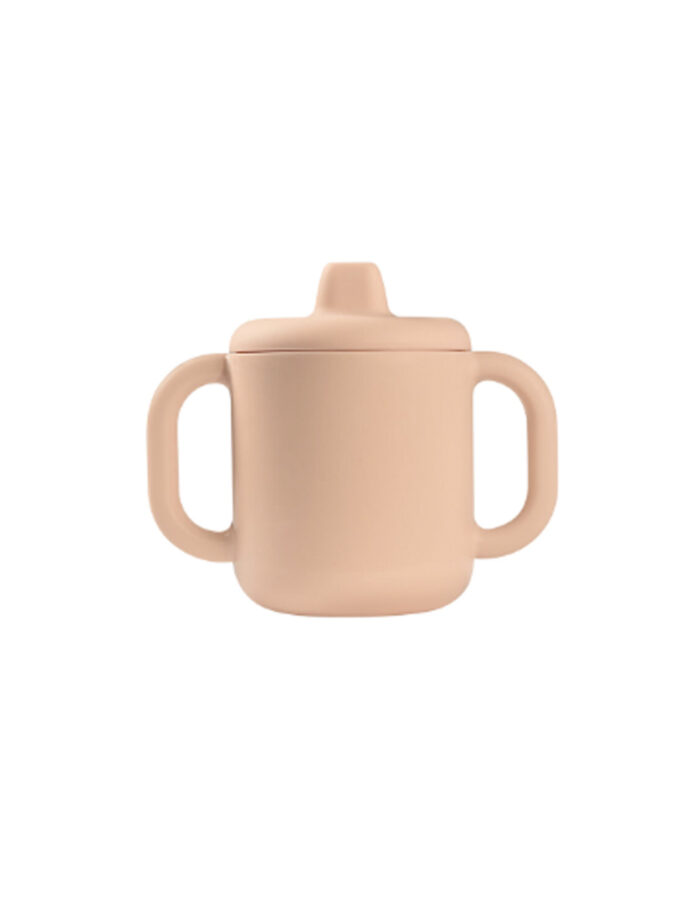 Tasse d'apprentissage silicone rose (Beaba)