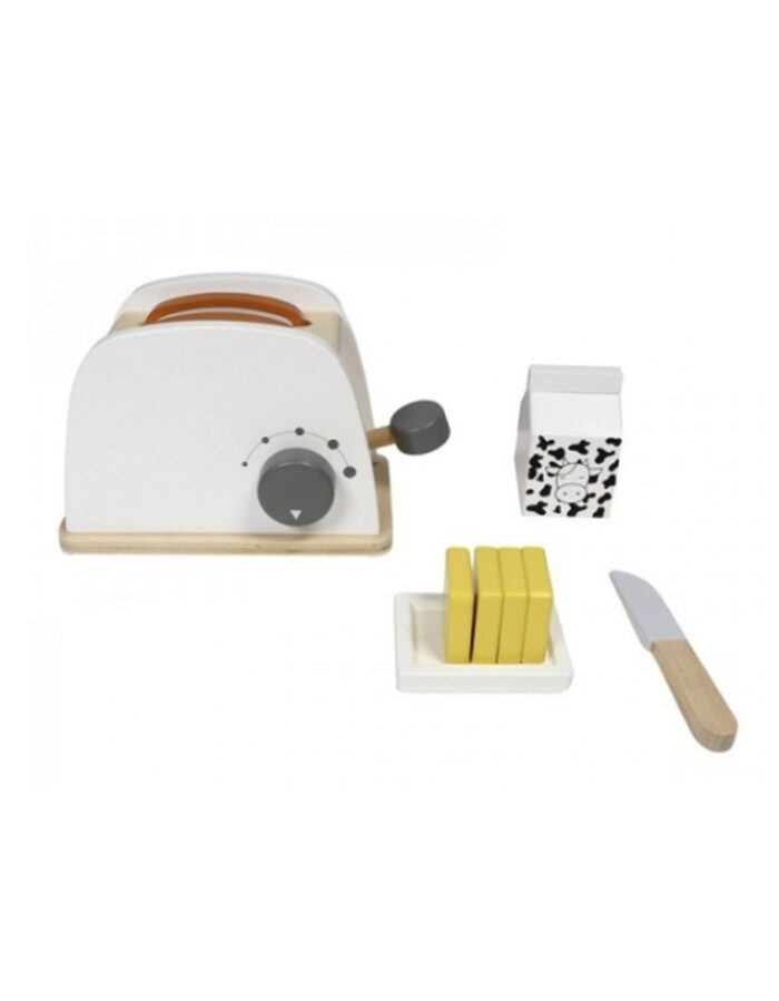 Toaster et accessoires en bois (Tryco)