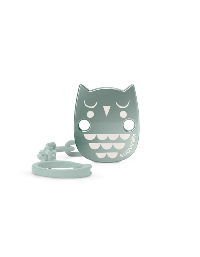 Attache-sucette Owl Green (Suavinex)