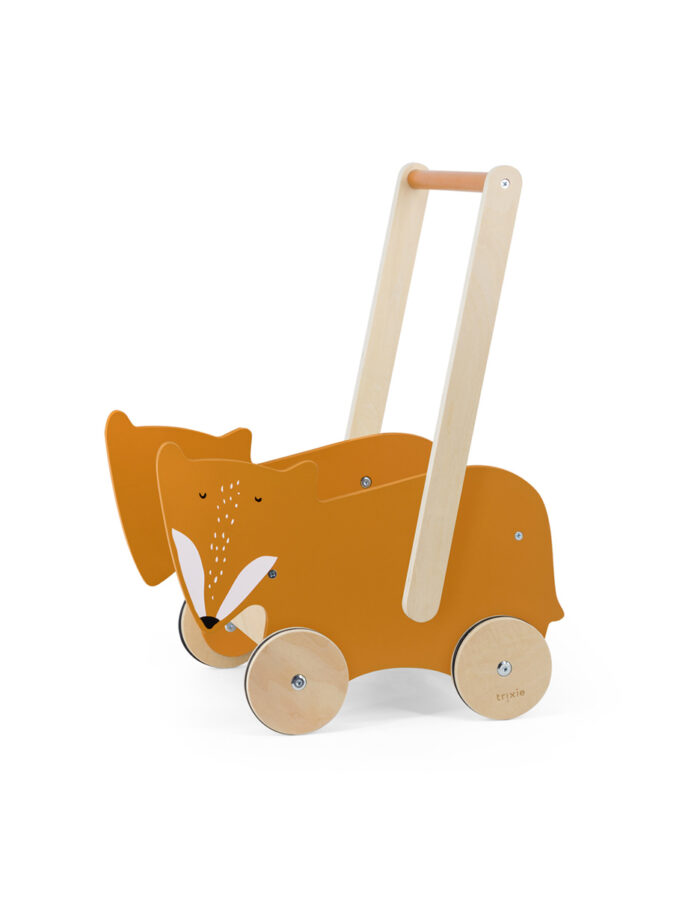 Chariot à pousser en bois - Mr. Fox (Trixie)