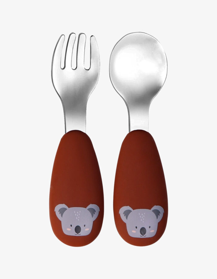 Couverts silicone koala (Tryco)